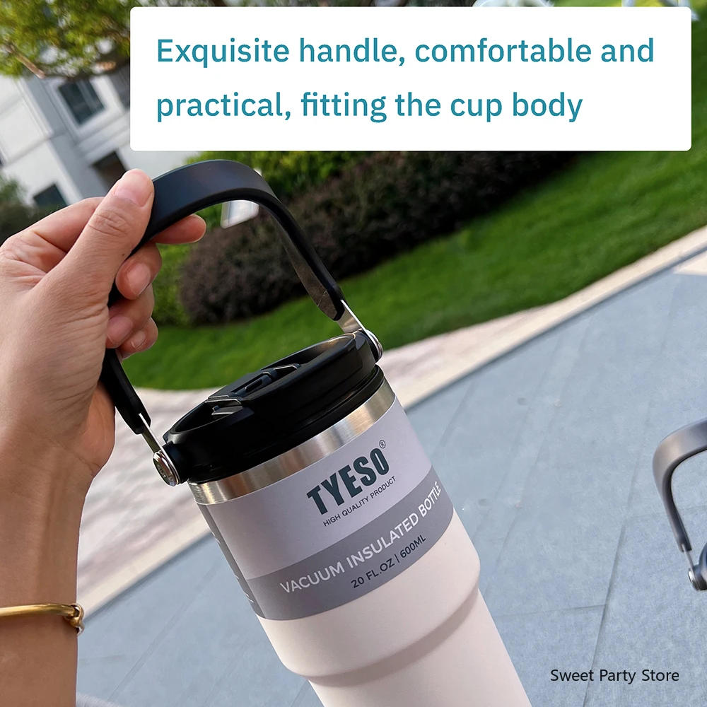 Description Picture 6 of itemTyeso 600/750/900/1050/1200ML Stainless Steel Thermo Bottle Car Coffee Cup Tumbler Cold And Hot Thermos Mug Travel Insulated Mug