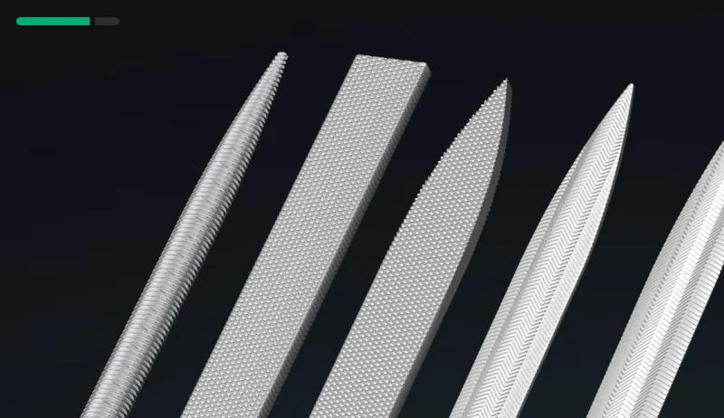 Description Picture 6 of itemLAOA 10pcs File sets Metal grinding Flat File Round Square Hand Sanding Tool 5*180mm