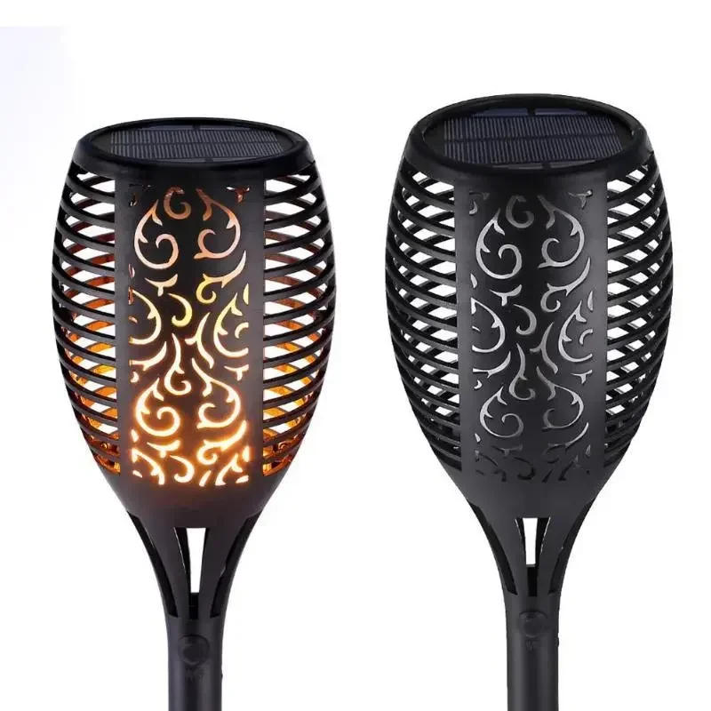 Description Picture 4 of item1/2/4/6/8/10/12Pcs Solar Flame Torch Light Flickering Light Waterproof Garden Decoration Outdoor Lawn Path Yard Patio Floor Lamp