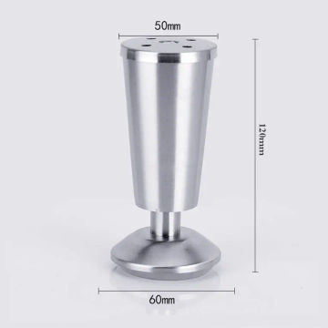 1Pcs Adjustable Stainless Steel Sofa Legs Replacement Furniture Feets Replacace Chair Table Desk Cabinet Leg 8/10/12/15cm Height