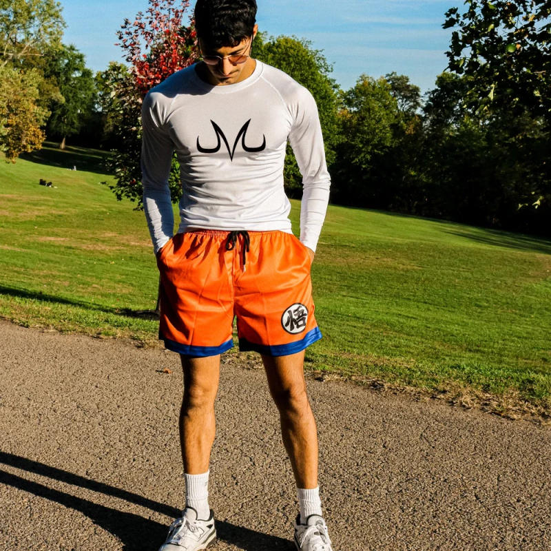 Description Picture 6 of itemAnime Shorts Men Women 3D Manga Gym Shorts Fitness Mesh Quick Dry Board Shorts Summer Gothic Harajuku Sports Casual Short pants