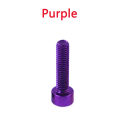 1/10pcs M3 M4 M5 M6 Hex Hexagon Socket Head Cap Screws Aluminium Cylindrical Head Allen Bolt Length 6-40mm Green/Purple/Orange