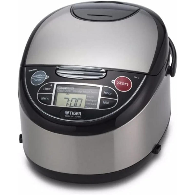 Description Picture 5 of item10-Cup (Uncooked) Micom Rice Cooker with Food Steamer & Slow Cooker, Stainless Steel Black