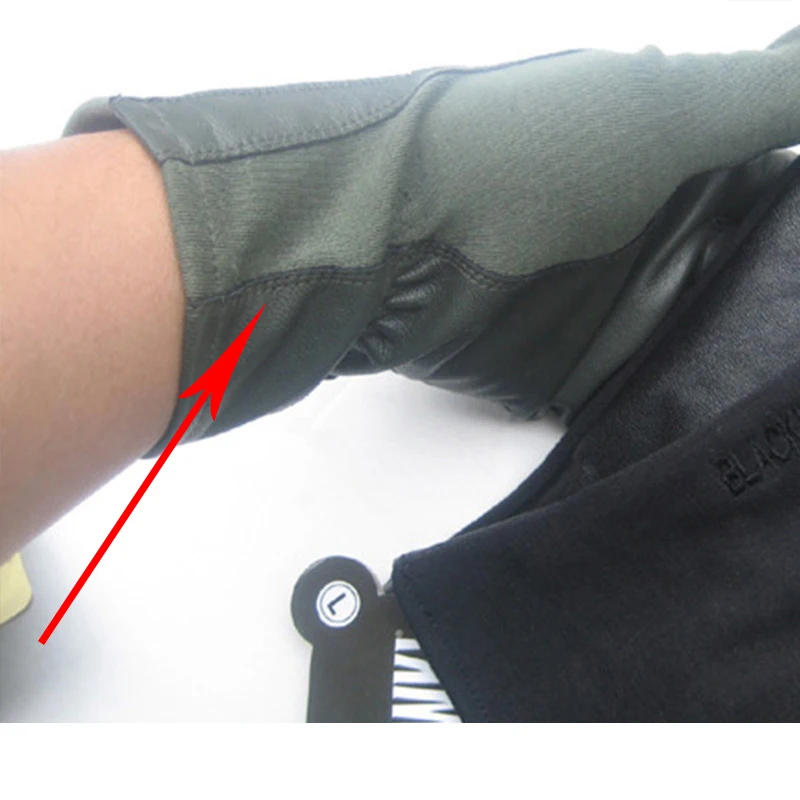 Description Picture 5 of itemTactical Extended Design Gloves Sports Cycling Hiking Leather Glove Style Tactical Pilot Combat Elastic Thin Gloves