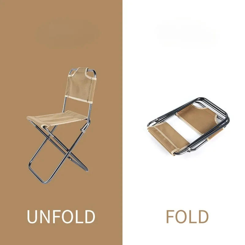 Description Picture 2 of itemOutdoor Fishing Chair Aluminum Alloy Oxford Fabric Folding Stool Camping Hiking Foldable Seat Carrying Lawn Seat Sitting Tool