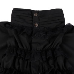 Men's Ruffled Gothic Touch Vampire Victorian Renaissance Medieval Shirt Blouse Tops Ideal for Cosplay and Period Events