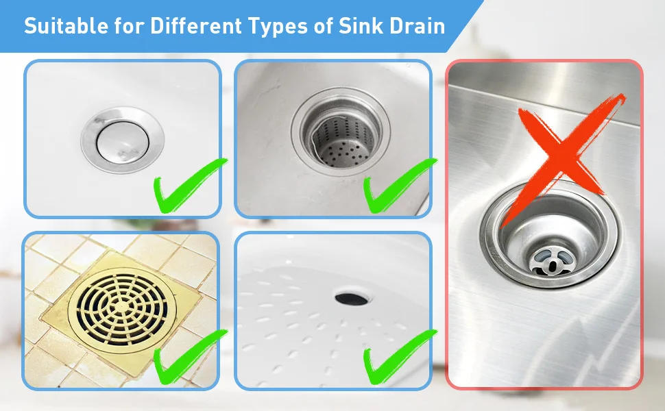 Description Picture 6 of itemFloor Drain Filter Mesh Anti-Clogging Sink Strainer Food Hair Stopper Anti-Pest Cover Shower Conical Net Bathroom Accessories