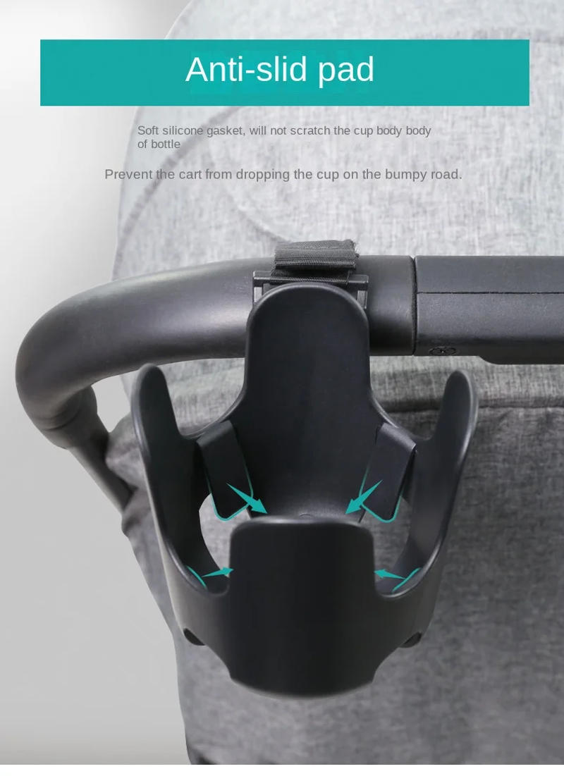 Description Picture 5 of itemStroller Cup Holder Universal 360° Rotatable Baby Stroller Accessories Travel  2 In 1 Phone Water Cup Milk Bottle Pram Cart Rack