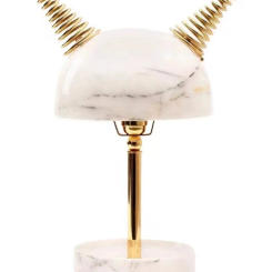 Personalized modern simple bedroom bedside button desk lamp creative living room white marble study lamp