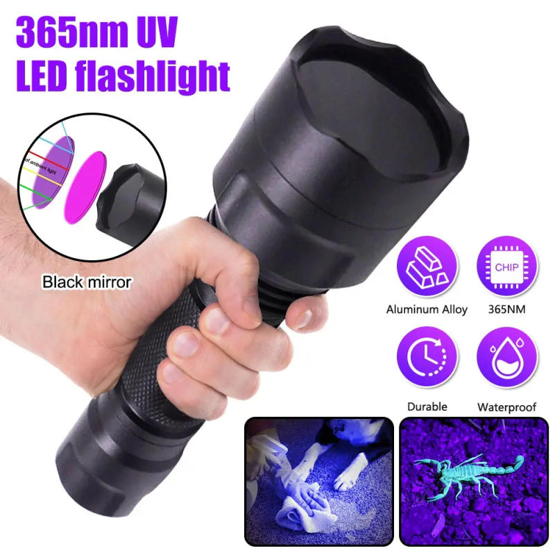 Description Picture 6 of item5W UV flashlight 365nm black light LED flashlight