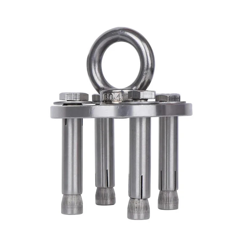 Description Picture 3 of itemSUS304 Suspension Hook Wall Ceiling Mount Hanger Bracket for Gym Suspension Straps Yoga Swing Trapeze hanging Chair Boxing Bag