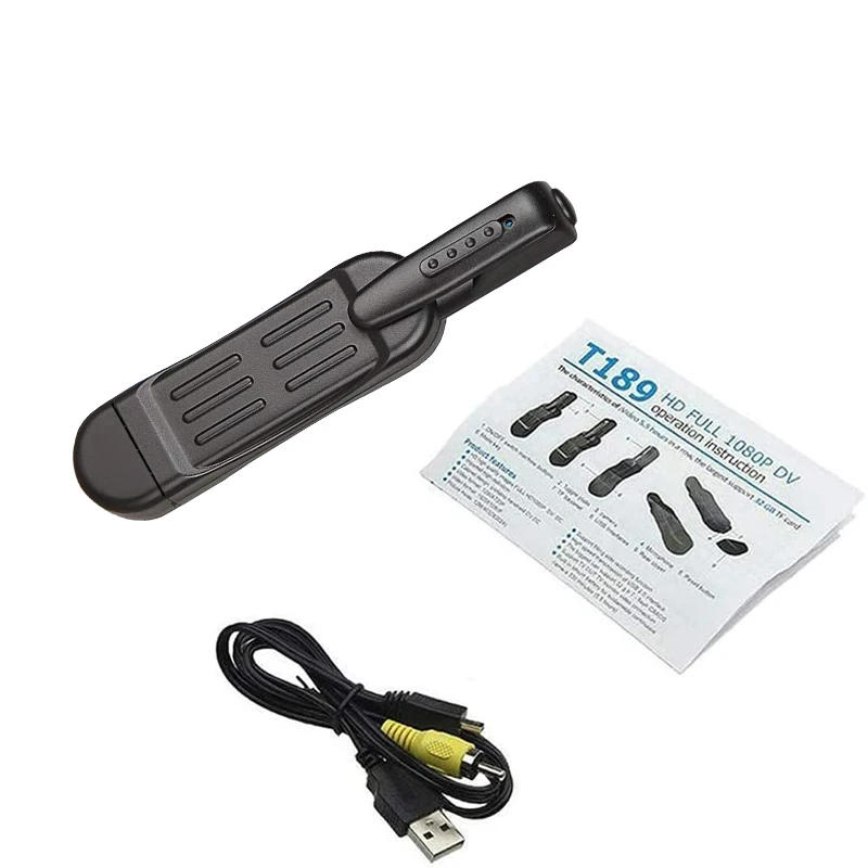 Description Picture 6 of itemT189 Mini Camera HD 1080P Camera Wearable Body Pen Camera Digital Mini DVR Small DV Camcorder Micro Camera Support max 256GB