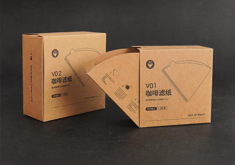 Description Picture 5 of itemCone Coffee Filter Bags 40pcs Disposable Drip Raw Wood Pulp V60 Coffee Bag Portafilter Espresso Coffee Accessories Tea Tool