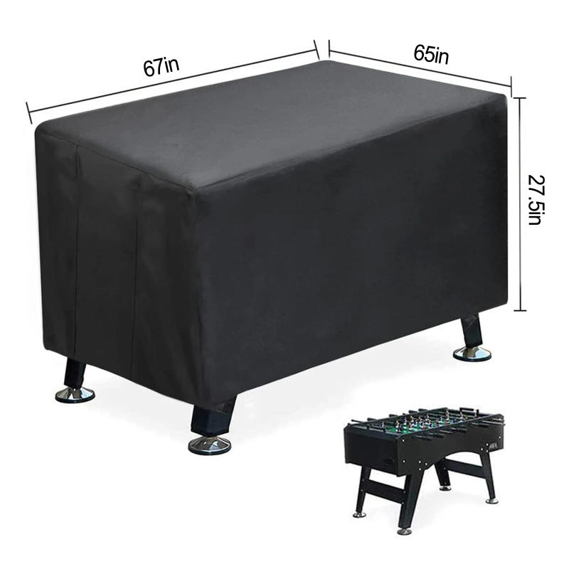 Description Picture 2 of itemFor Foosball Covers Table Cover Polyester Waterproof Black 67x46.5x27.5\'\' Outdoor/Indoor High Quality Brand New