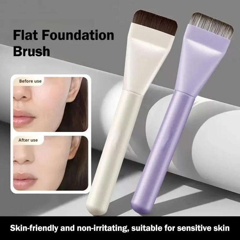 Description Picture 4 of itemUltra Thin Liquid Flat Foundation Brush Lightweight Makeup Tools Soft Bristles Skin-friendly Non-irritating Makeup Brushes