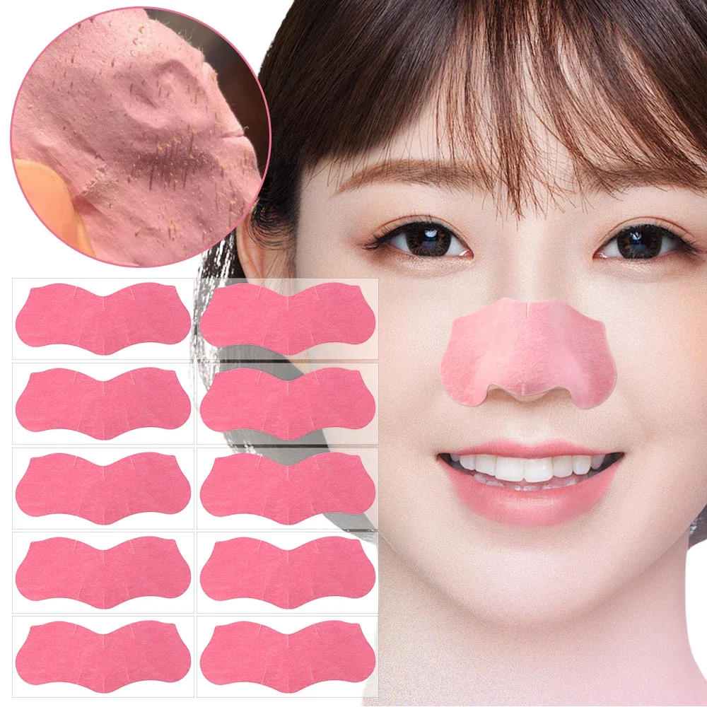 Description Picture 2 of itemPeel Off Nose Blackhead Remover Strips Deep Cleansing Shrink Pore Acne Treatment Mask Nose Patches Face Skin Care Beauty Tools