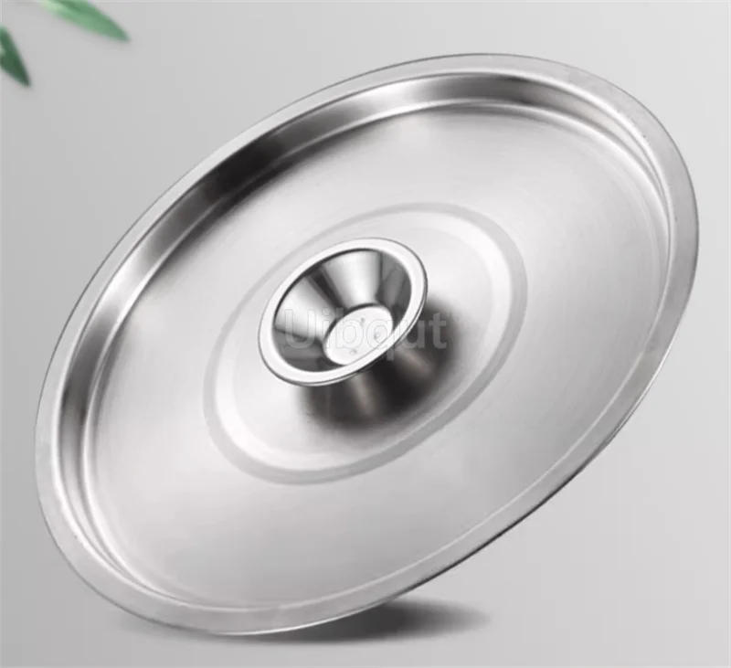 Description Picture 4 of itemFlat cover wok lid cover Cookware Round Stainless Steel Glass Lid For Frying Pan Cooking Pot Wok With Knob Kitchen food lid