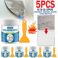100g Ceramic Repair Agent Strong Adhesion Multipurpose Adhesive Repair Agent with Scraper for Bathroom Wall Floor Repair