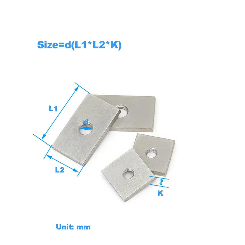 Description Picture 2 of item304 Stainless Steel Rectangular Nut/ Square Nut/ Irregular Screw Cap