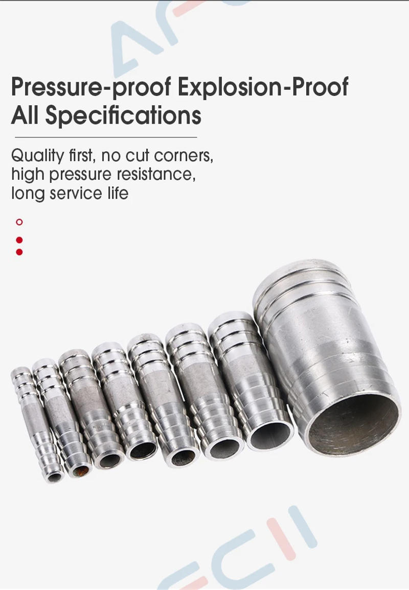 Description Picture 3 of itemHose Barb 304 Stainless Steel Hose Tail Barb Connectors 6mm 8mm 10mm 12mm T Type Y Type Pipe Fitting Pagoda Tail Barb Connector