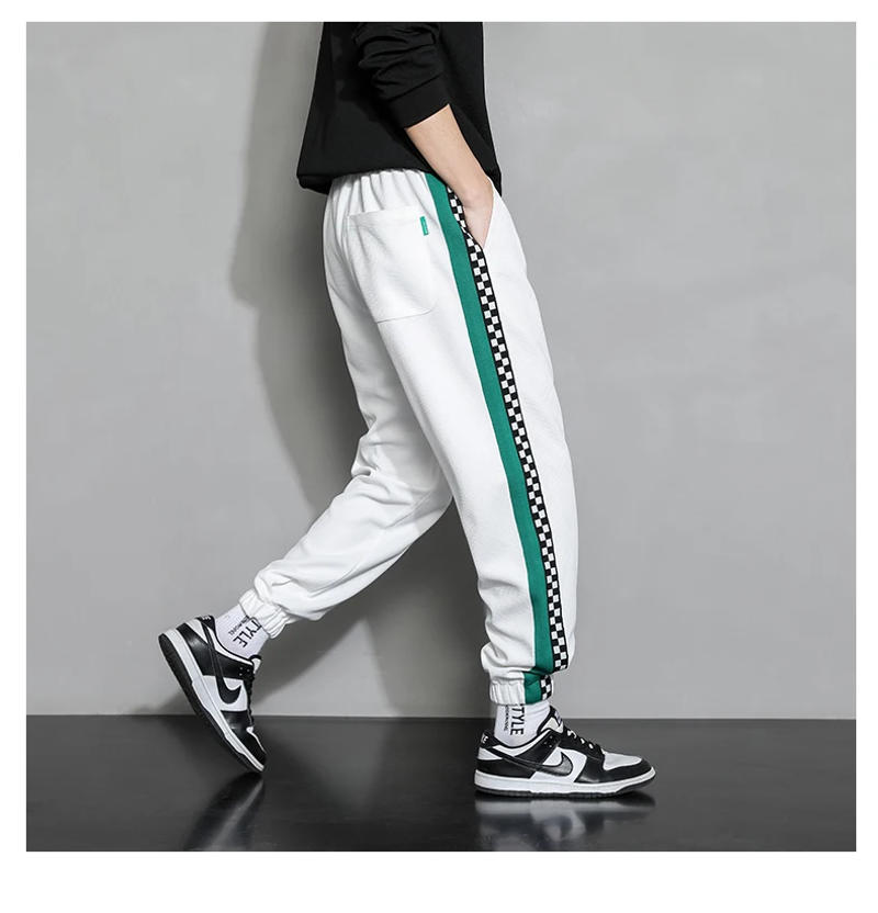 Description Picture 4 of itemSpring New Men's Leggings Casual Pants Hong Kong Style Versatile Fashion Men's Loose Sports Pants M-5XL