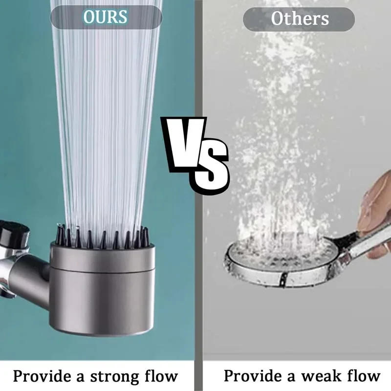 Description Picture 4 of item4 Modes Shower Head High Pressure Showerhead Portable Filter Rainfall Faucet Tap Bathroom Bath Home Innovative Accessories