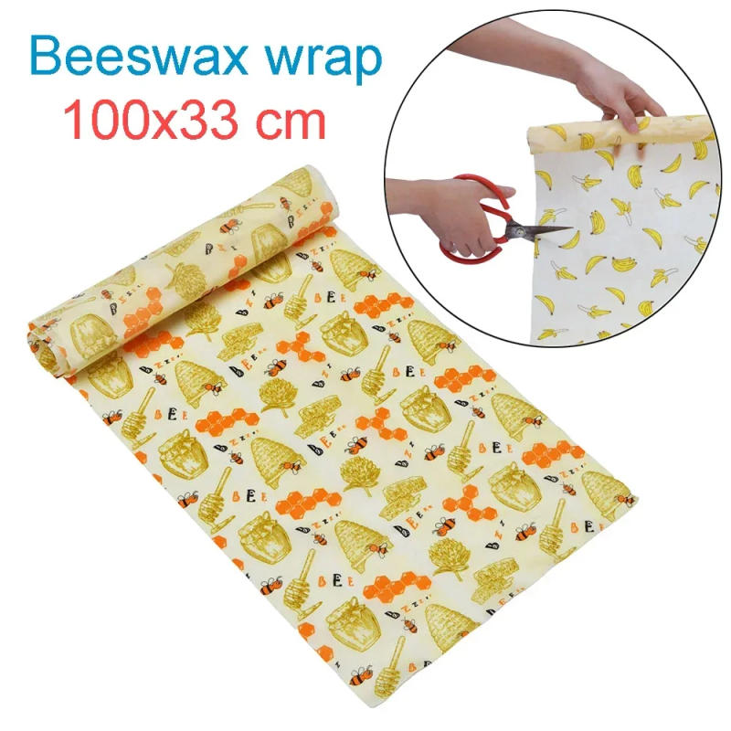 Description Picture 3 of itemSustainable Storage Wraps 100x33cm Eco-friendly Reusable Wrap Tree Snack Resin Food Oils Silicone Beeswax Plant Seal