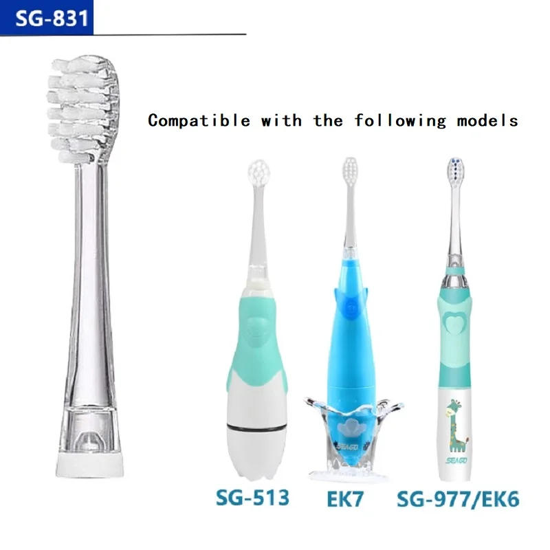 Description Picture 3 of item4/8/12/16 Pcs SG-831 Ultral Soft Bristle Replaceable Brush Heads For Seago SG977/EK6/EK7/SG513 Electric Toothbrush Head