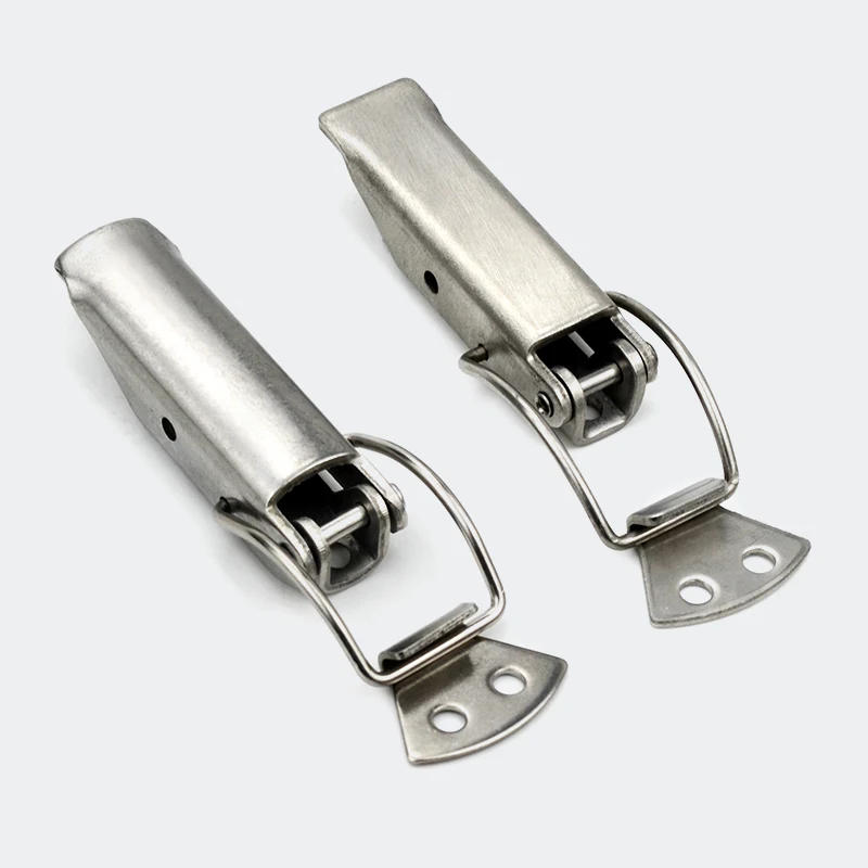 Description Picture 4 of itemStainless Steel Hasp Wooden Box Chassis Right-Angle Box Industrial Cabinet Door Lock Buckle Telescopic Hasp Duckbill Pull Buckle