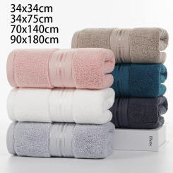 Thickened large-sized 90x180cm cotton bath towel Strong Absorbent Soft Non-shedding Adult Towel household pure cotton towels