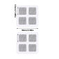 2 sheets square