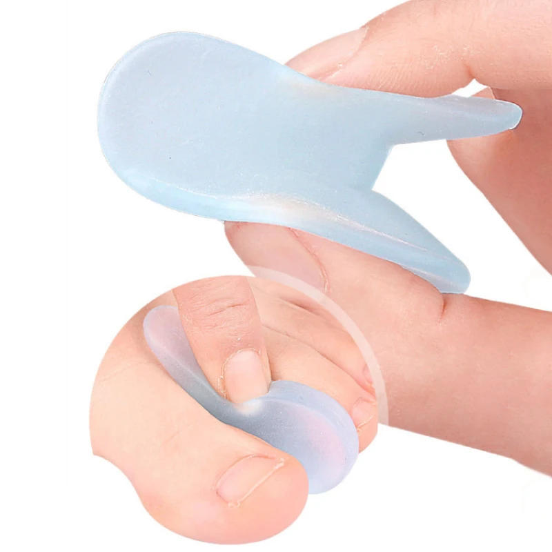Description Picture 5 of item1Pair Silicone Thumb Orthotics Protector Foot Care Tool Gel Toe Separators Hallux Valgus Bunions Adjuster Corrector  Straighten