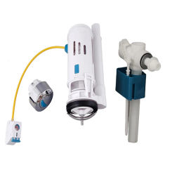WETIPS Linear Control Toilet Fitting Outlet Valve Water Saving Flush Water Saving Flush Kit Toilet Tank Drain Fittings System