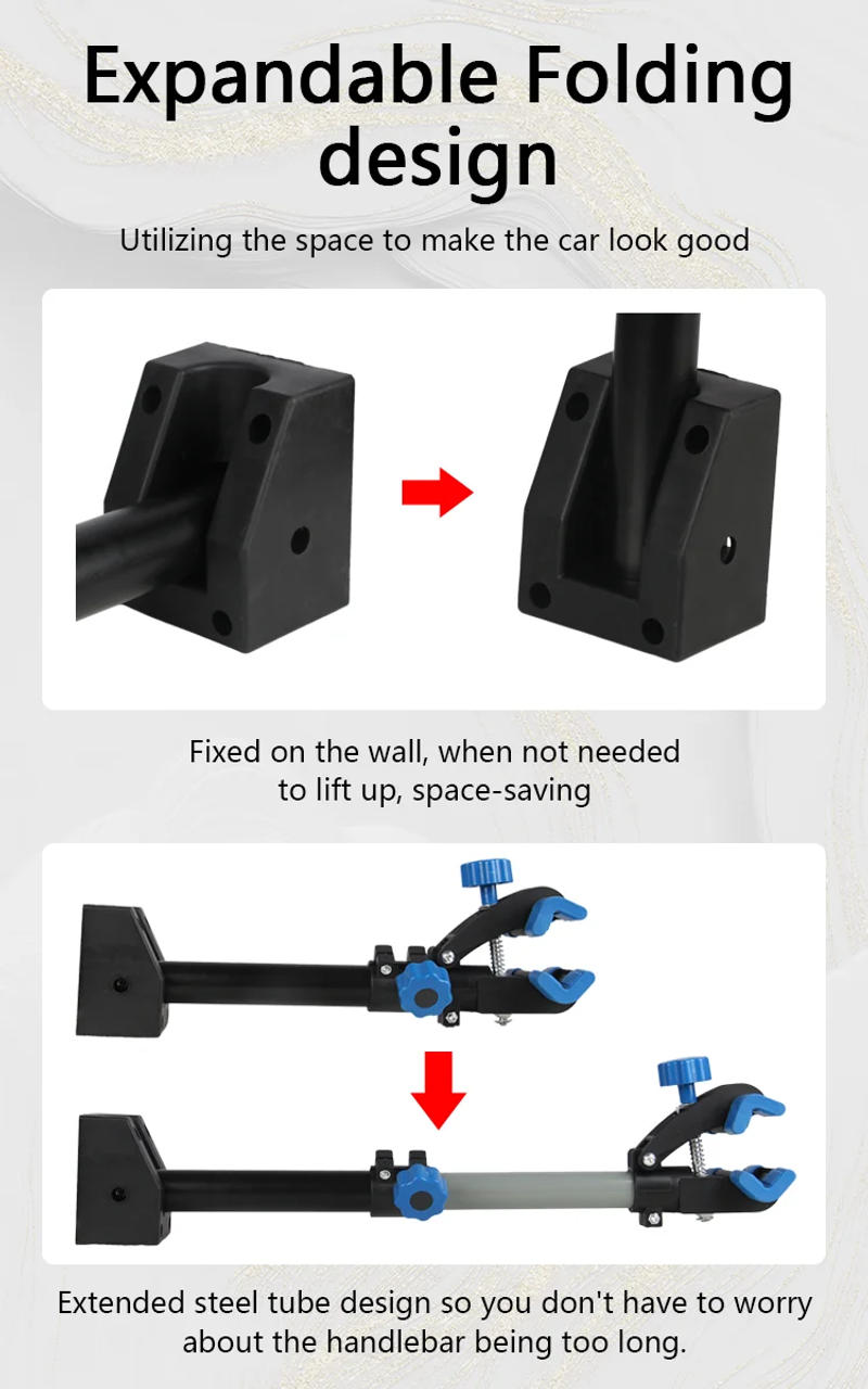 Description Picture 6 of itemBike Wall Mount Rack Bicycle Repair Stand 360 Degree Rotation Parking Bracket MTB Road Bike Work Stand Storage Clamp Cycling