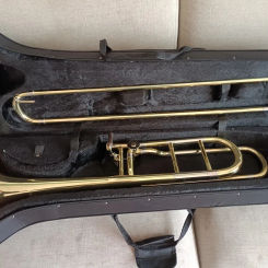 Professional tenor trombone NSL-600 B flat Turn F Transposition trombone Lacquer gold Brass with mouthpiece Accessorie