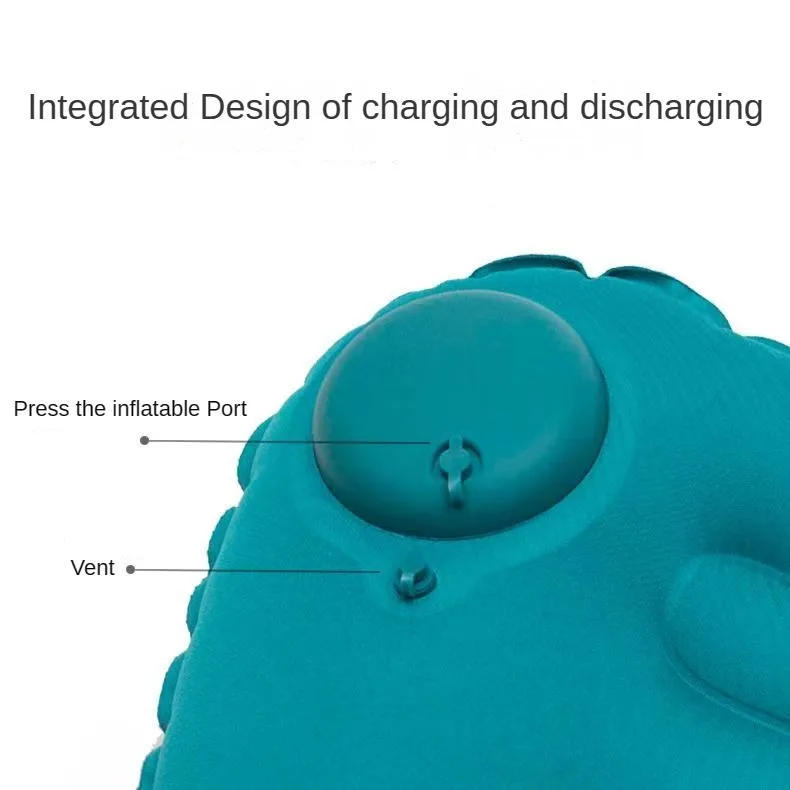 Description Picture 5 of itemOutdoor Camping Pillow, Quick Press Inflatable Head Pillow, Portable Sleeping Pillow, Travel Lumbar Cushion And Back Pillows