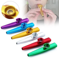 Metal Kazoo Lightweight Portable For Beginner Flute Instrument Music Lovers Woodwind Instrument Simple Design Lightweight Kazoo
