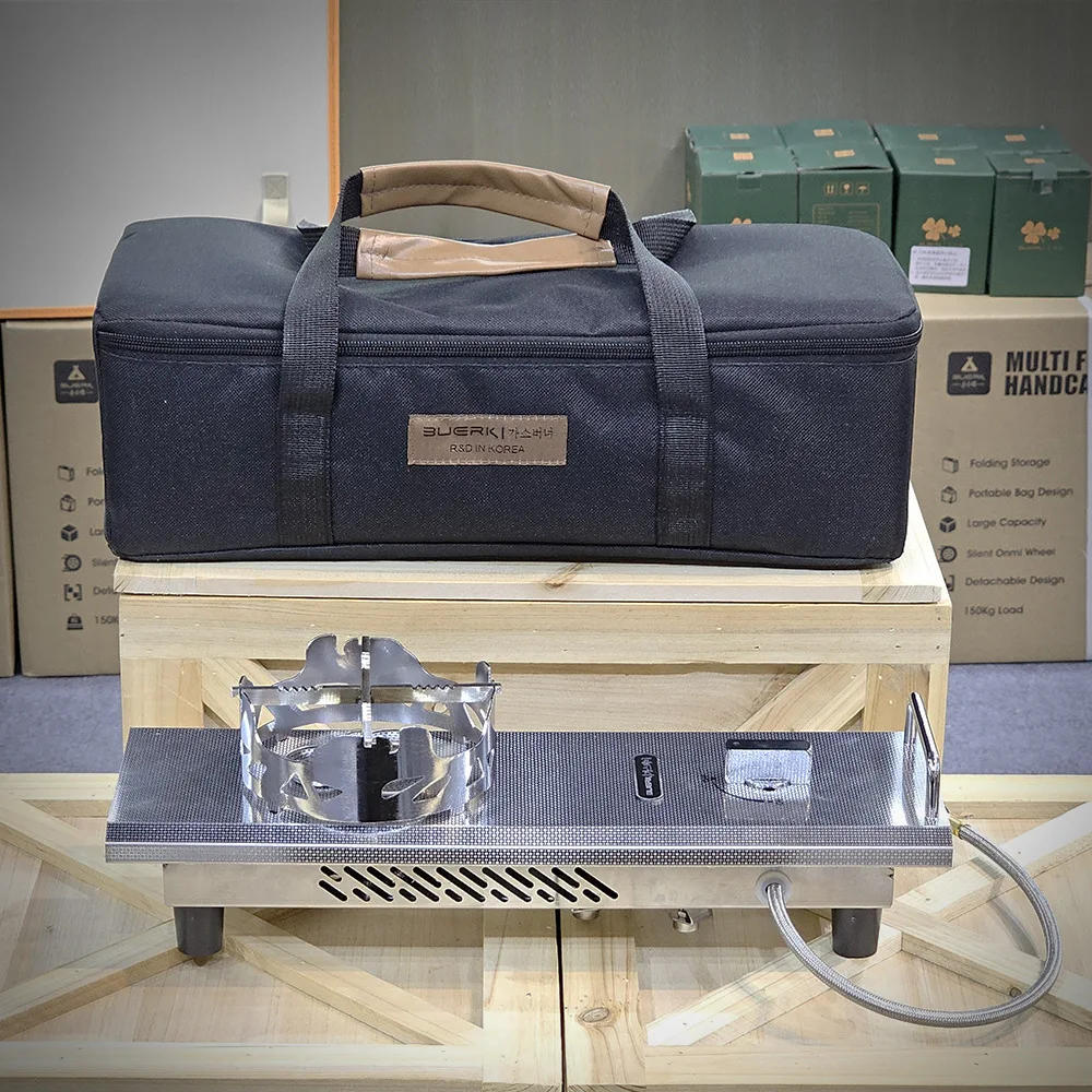 Description Picture 4 of itemHalf Unit IGT Stove for Igt Table Outdoor Camping Cooking IGT Stove with Windpoor Ring Magnetic Suction Function of Gas Cylinder