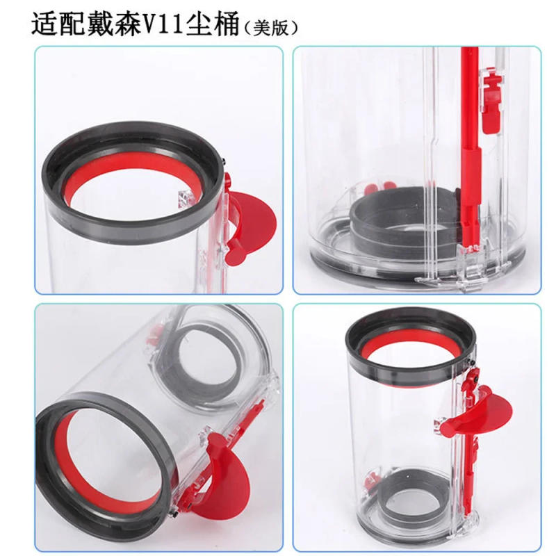 Description Picture 3 of itemDust Bin for Dyson V10 SV12 V11 V15 SV14 SV15 SV22 Vacuum Cleaner Parts Dust Bin Base Lid Top fixed sealing ring Accessories