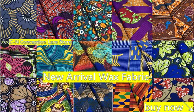 Description Picture 2 of itemNew Guaranteed Veritable 100% Original Real Wax Nigeria Ankara Wax Fabrics Block Prints Batik Dutch High Quality Sewing Cloth
