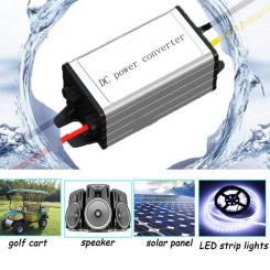 DC 24 V To 12V 5A 60W Step Down Voltage Converter Waterproof Regulator Power Supply Module Buck Transformer for Golf Cart Truck