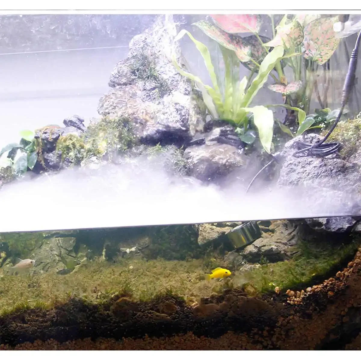 Description Picture 6 of item36mm Ultrasonic Humidifier Air Mist Maker Fogger LED Light Water Fountain Pond Atomizer Head Air Humidifier Nebulizer Vaporizer