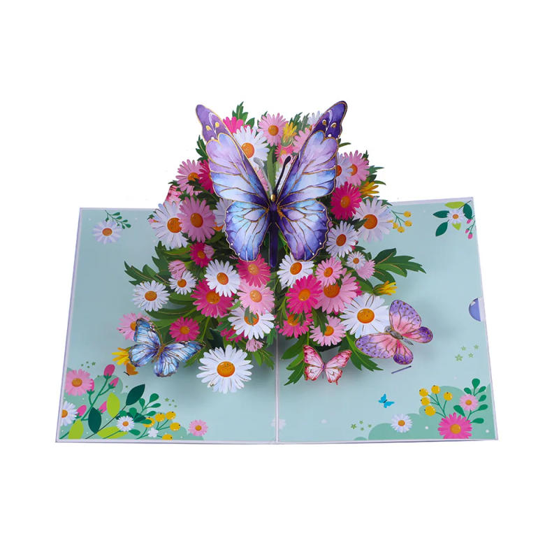 Description Picture 2 of itemNew 3D Pop-Up Cards Flowers Birthday Card Anniversary Gifts Postcard Maple Cherry Tree Wedding Invitations Congratulation Gift
