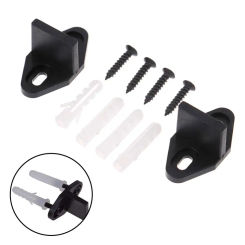 Sliding Barn Door Floor Guide Anti-Swinging Rail Accessories Plastic Fixing Bottom Bracket Furniture Hardware