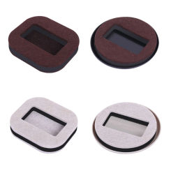 5 Pack Felt Furniture Caster Cups for Carpet and Hard Floors Anti-Sliding Felt Bottom Furniture Pads Bed Wheel Stopper