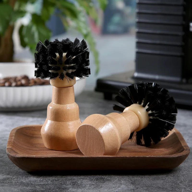 Description Picture 3 of itemProtable Coffee Tamper Cleaning Brush Espresso Grinder Machine Hair Wood Dusting Cleaners 51/54/58mm Barista Kitchen Tools