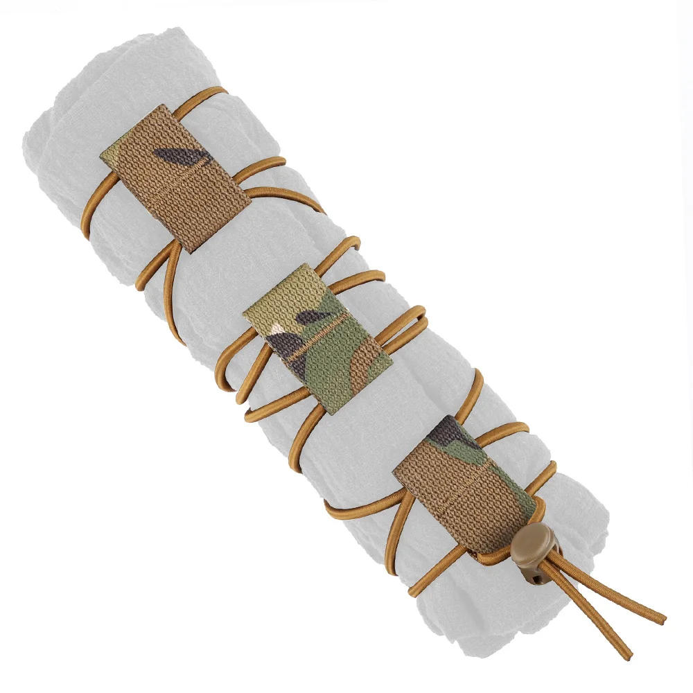 Description Picture 6 of itemTactical Flag Bungee Elastic Fastener Strap Shock Cord Retention Molle Webbing Loop Cord Lock Secure Attachment Hunting Gear