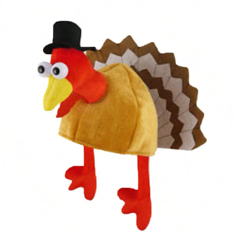 Description Picture 4 of item1pcs Funny Carnival Chicken Leg Hat Christmas Thanksgiving Decoration Turkey Hat Adult Carnival Hat Party Festive Cap