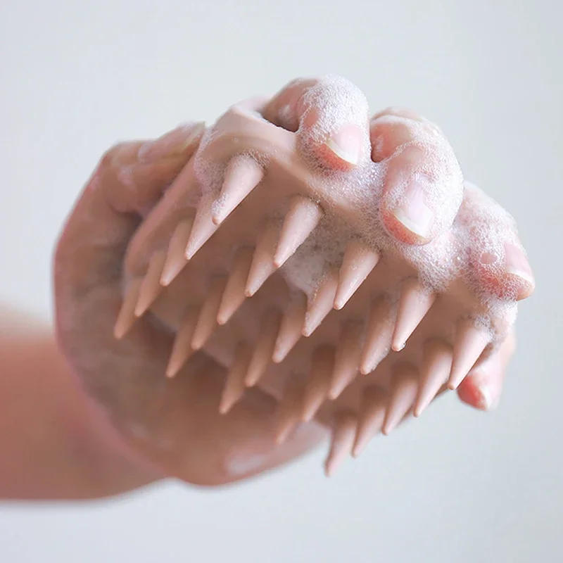 Description Picture 5 of itemScalp Scrubber Shampoo Brush Massager Clean Scalp Comb With Handle Hair Washing Brush Scalp Exfoliator Brush Head Scrubber Tools