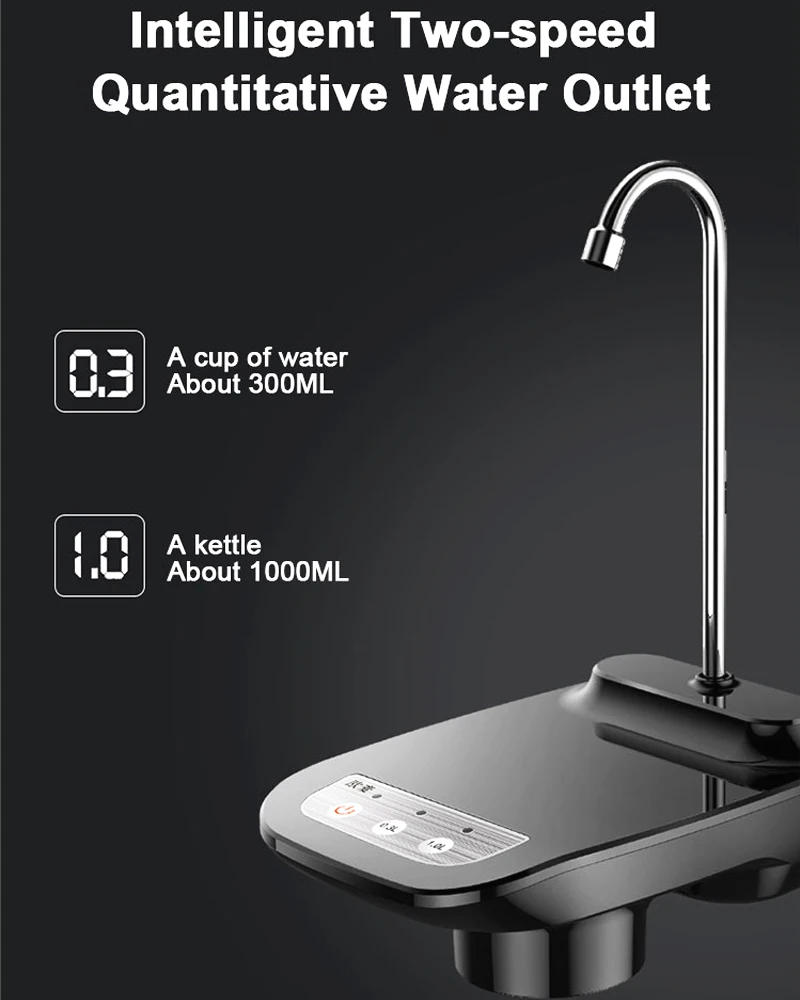 Description Picture 3 of itemElectric Water Gallon Pump Automatic Water Bottle Dispenser  Rechargeable Water Pump Dispenser With Stand Water Dispenser